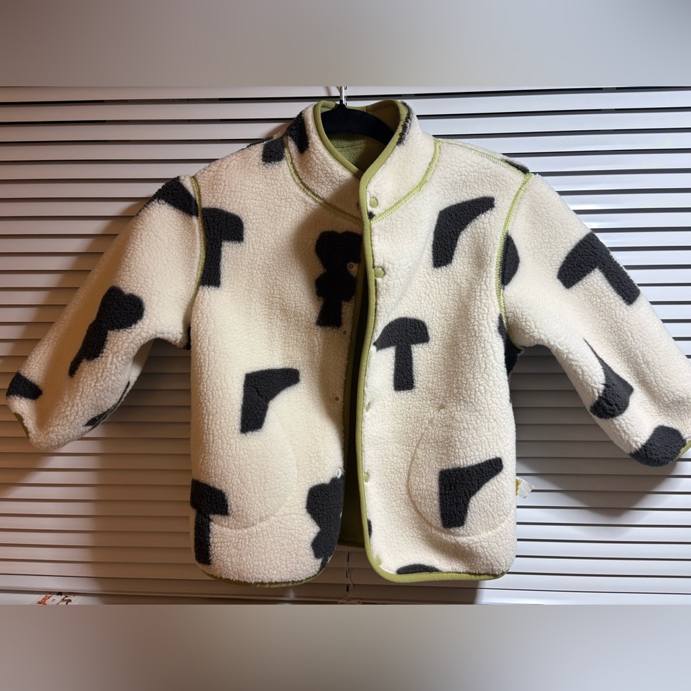 Stylish Black and White Patterned Jacket